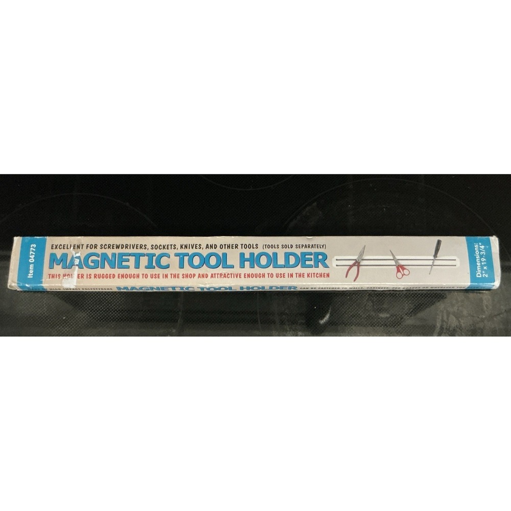 Harbor Freight, Magnetic Tool Holder, Workshops Kitchens Greenhouses, 2"x19 3/4"